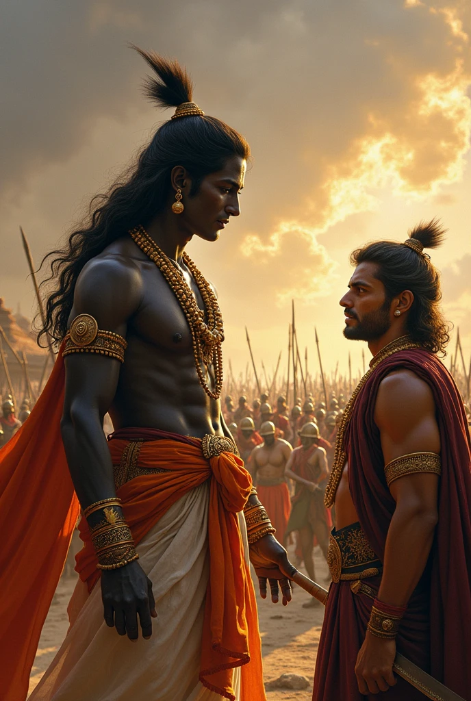 Shree krishna and arjun in mahabharat