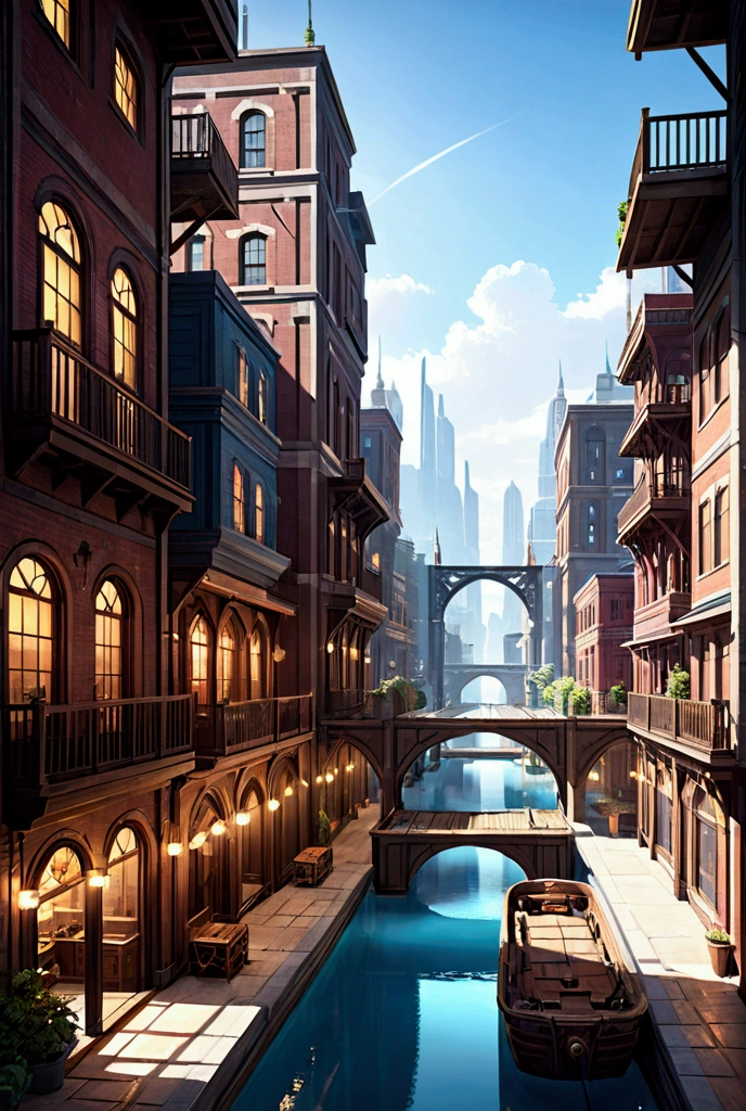 Gaming Space city Western style simple