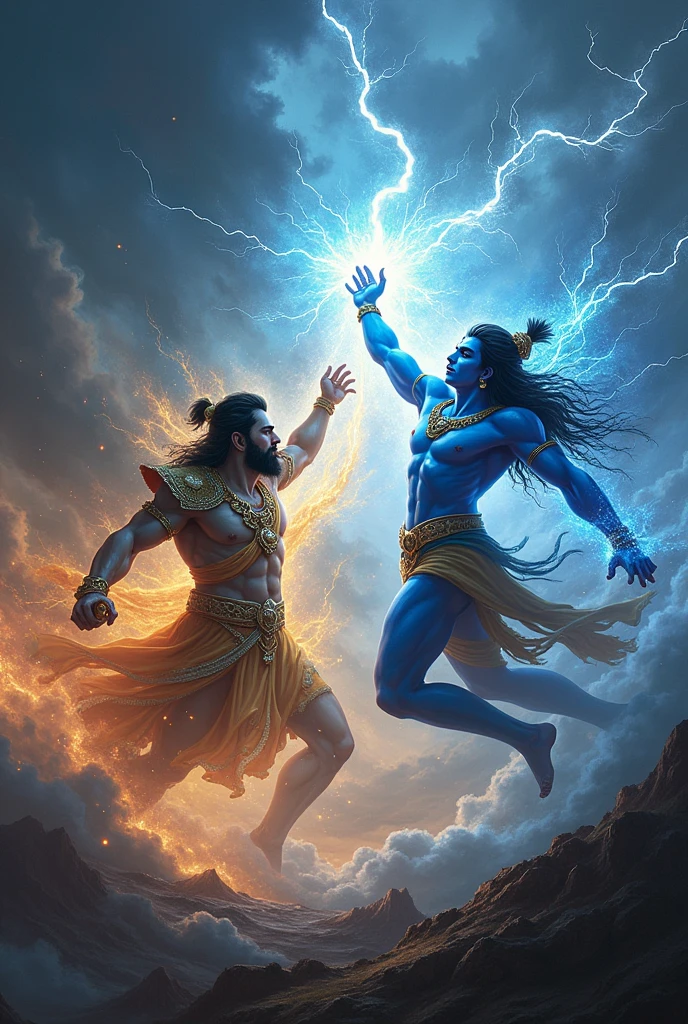 Inderdev or krishna bhagwan ka bhayankar yudh