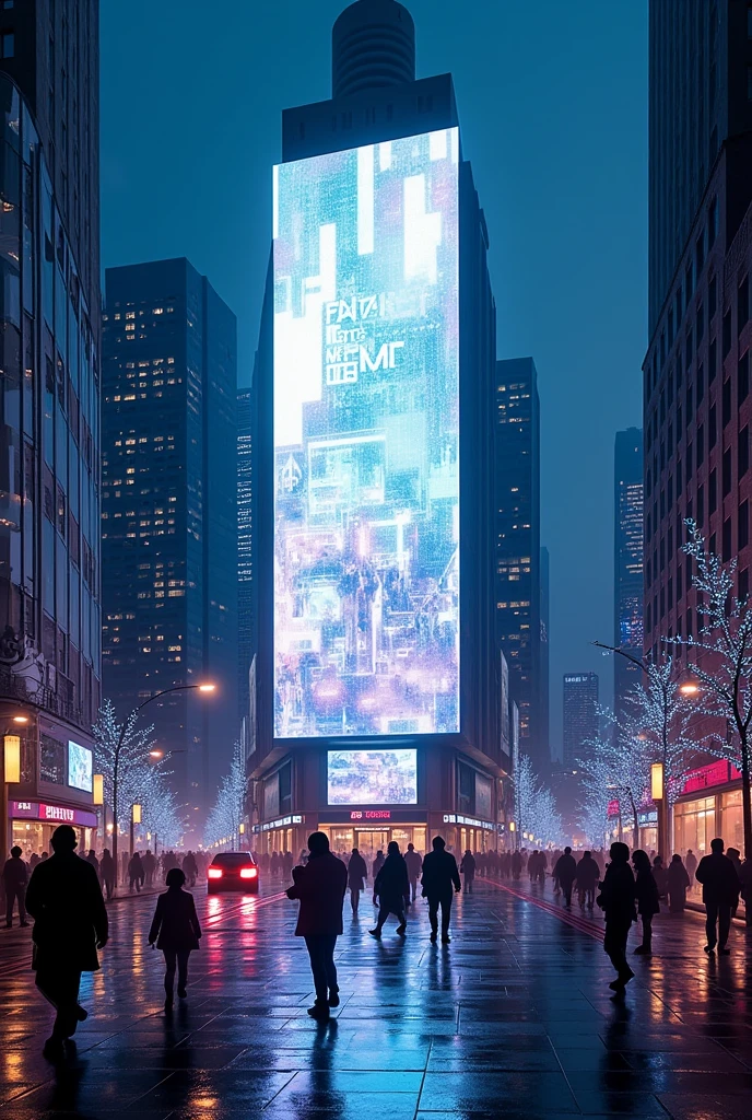 A street LED screen
