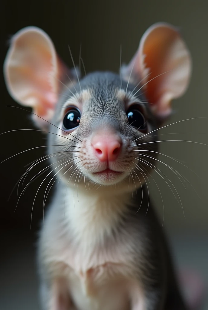 one girl, mice ears, , pure, cute naked, topless, a mice human Mix, human Body, human tits, big tits, furry skin, hairy nose , whiskers big eyes, Grey fur, Cat eyes, hybride 30 %mice an 70 % woman, face mostly human but mice nose , human mouth,