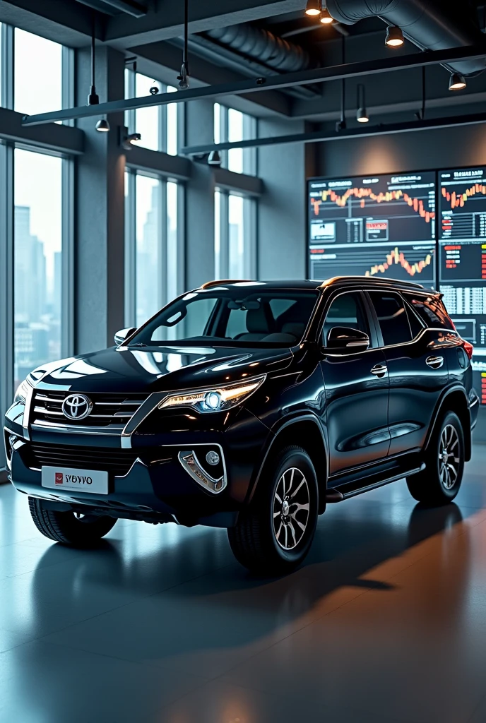Trading setup and fortuner car 

