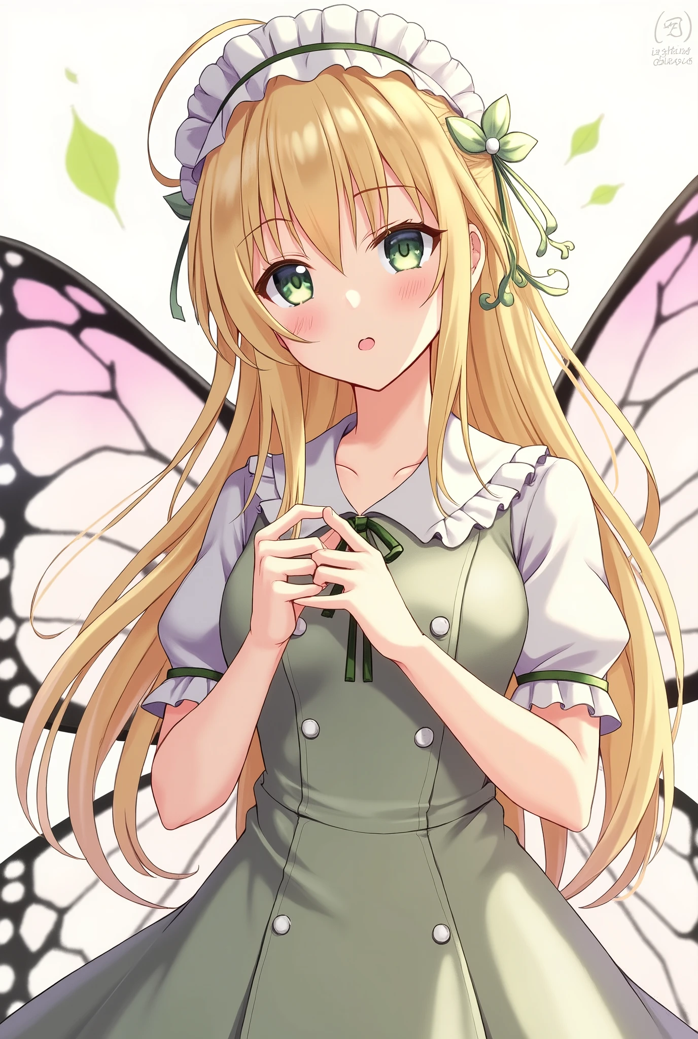 1girl ,fairy, butterfly wings, beautiful clothes,(high resolution, high detail, best quality), medium breasts
