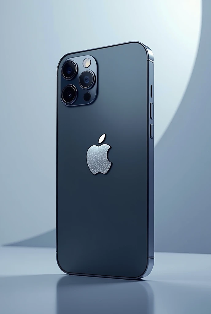 An iphone 15 pro  with Akshit badmoos logo on the place of apple logo
