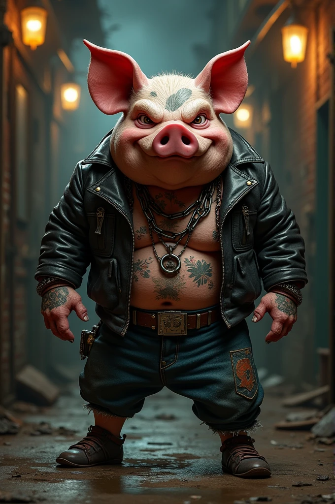 A pig, thug