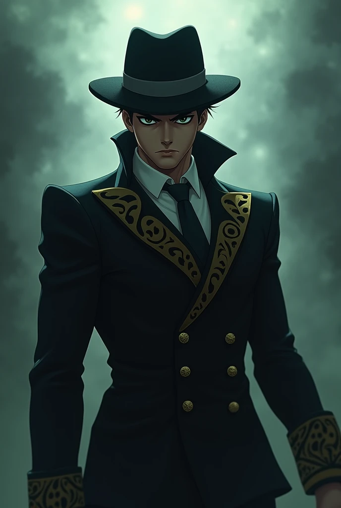 An image of the character Jotaro from JoJo's Bizarre Adventure