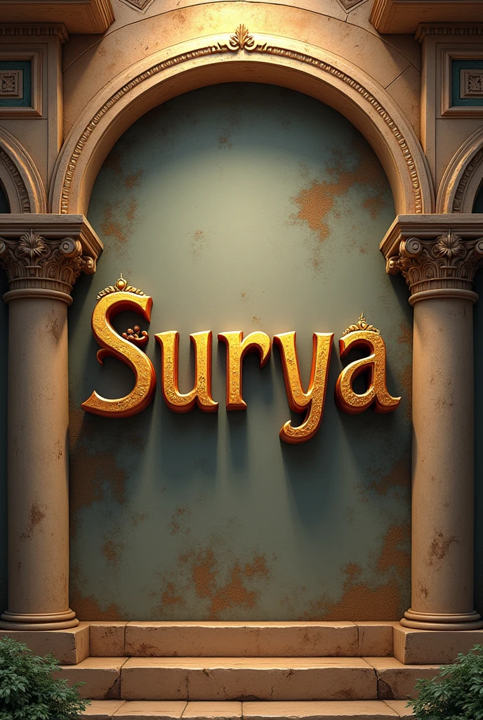Name "Surya" with classic periodic historical background