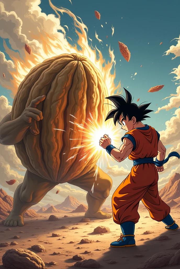 Walnut fighting Goku