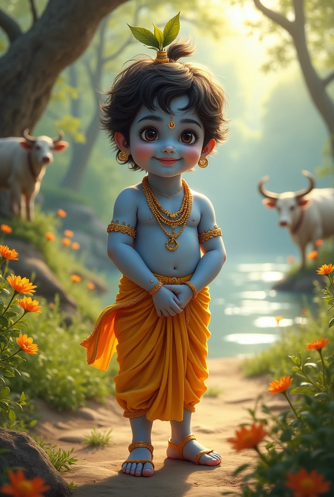 Mage an image of littel krishna 