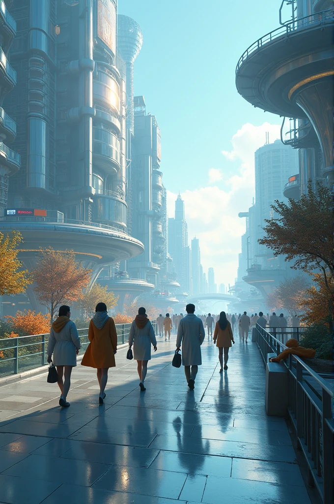 Scientists in a world full of smart people with advanced technology. The world has developed things with humans full of technology. Everywhere is full of technology. The comfort of humans with the technology that scientists have created.