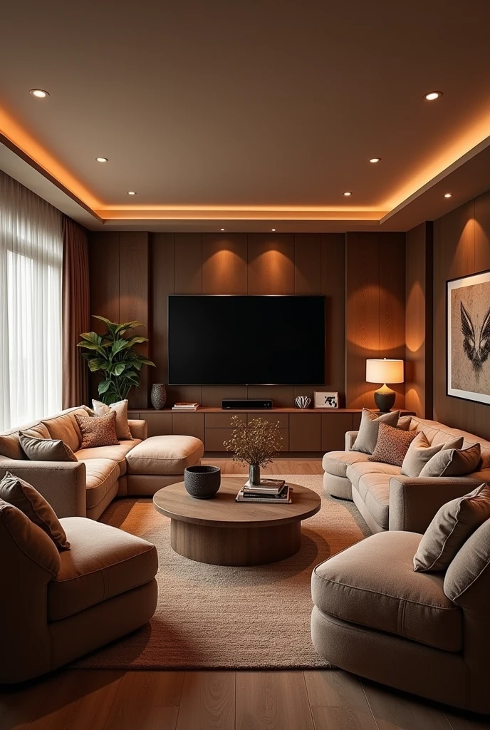 Tv room area decor images