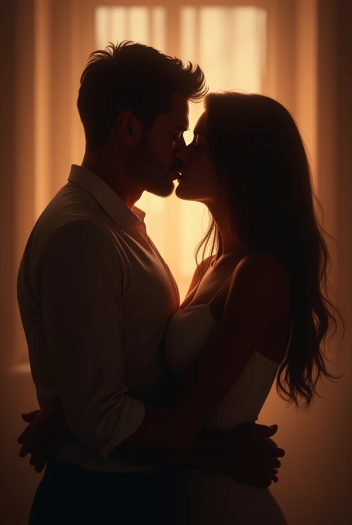 Couple lips kissing