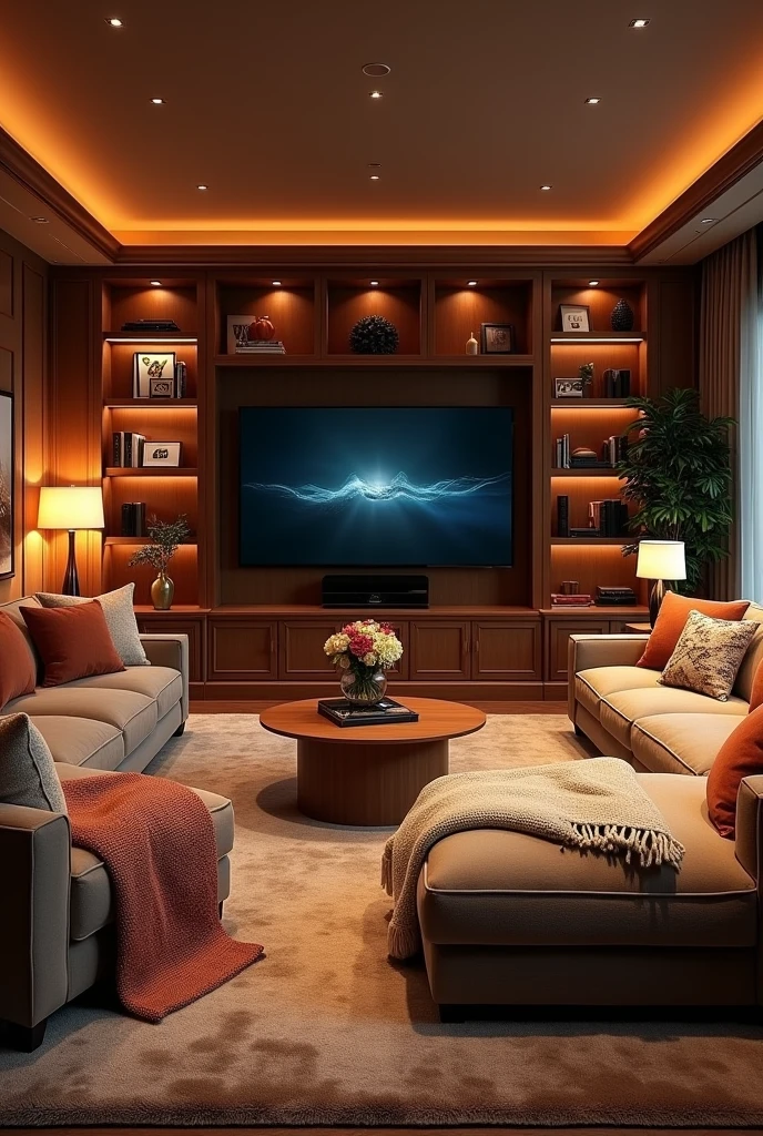 Tv room area decor images