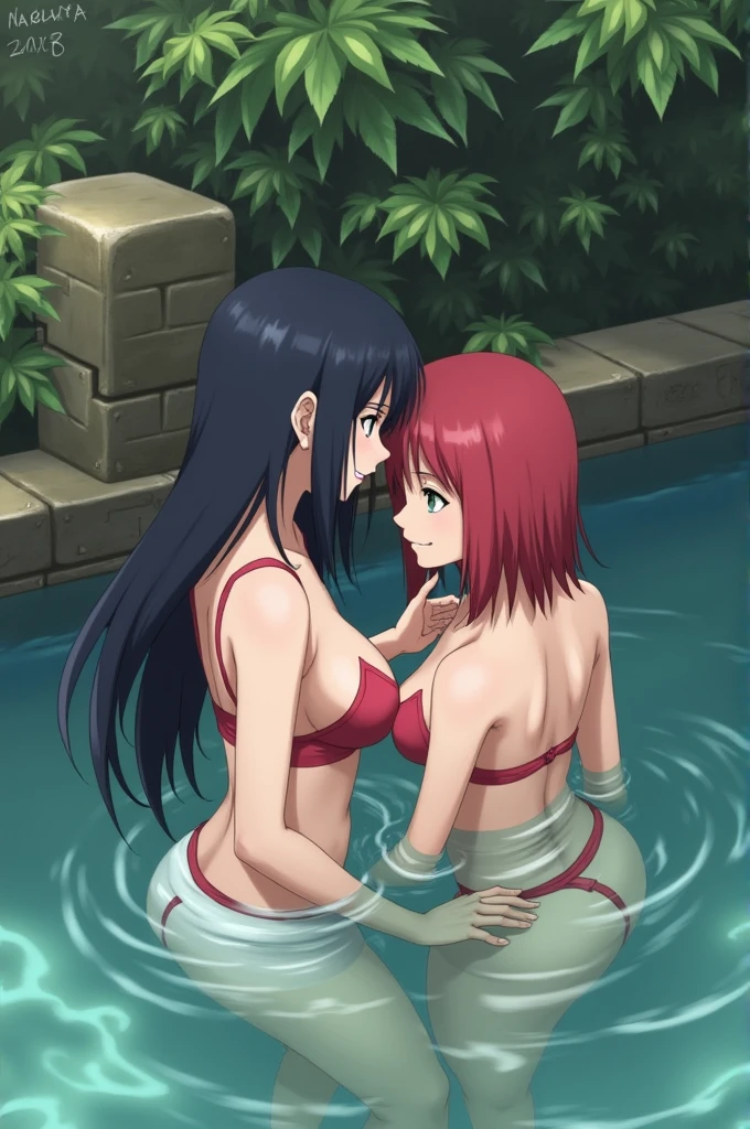 Hinata hyuga fucked by Naruto nude with sakura and ino in hot spring