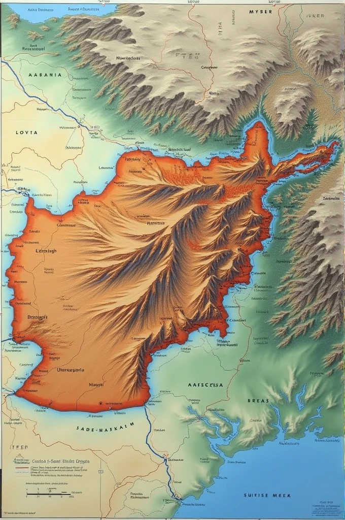 Afghanistan map