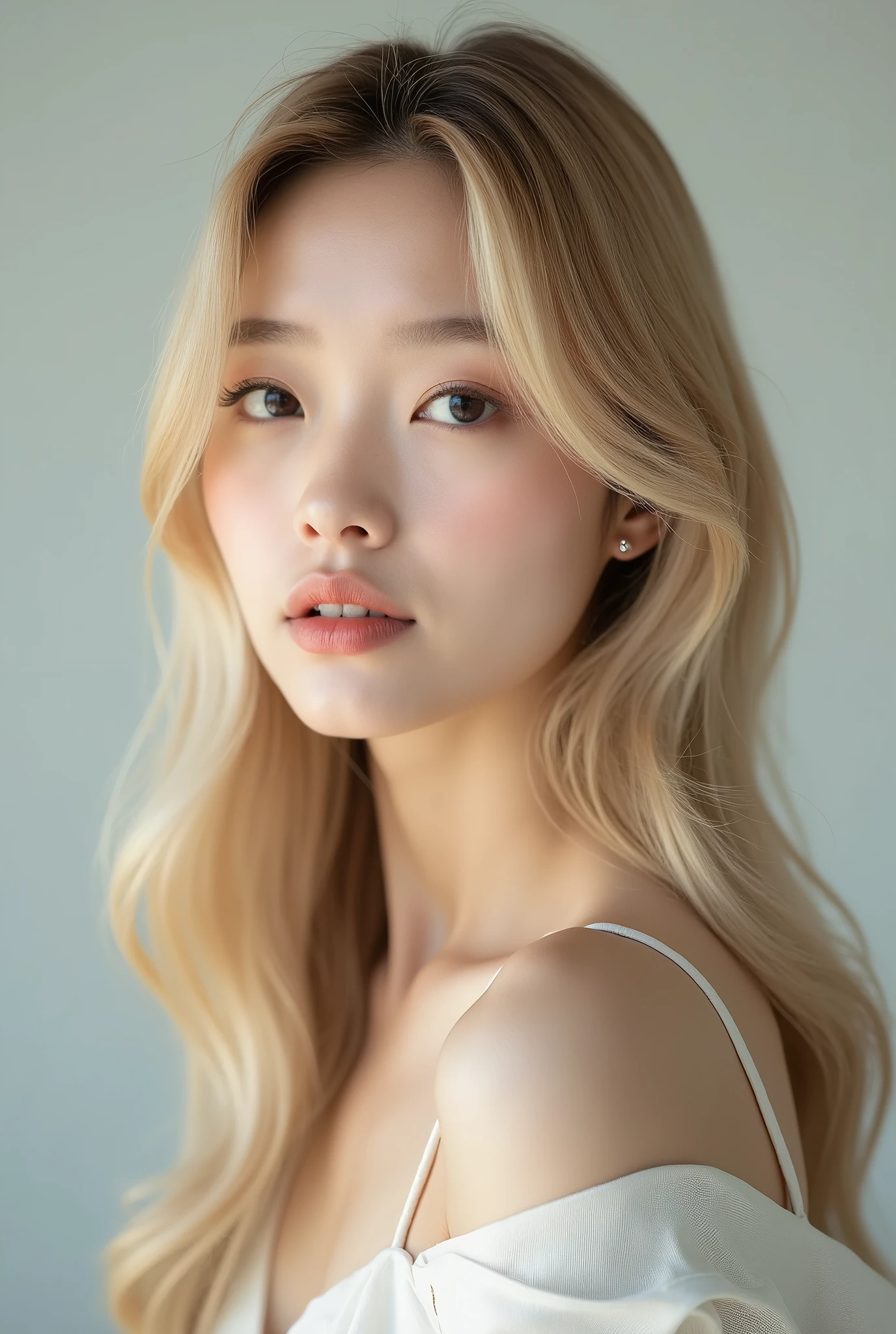 Asian blonde, professional foto