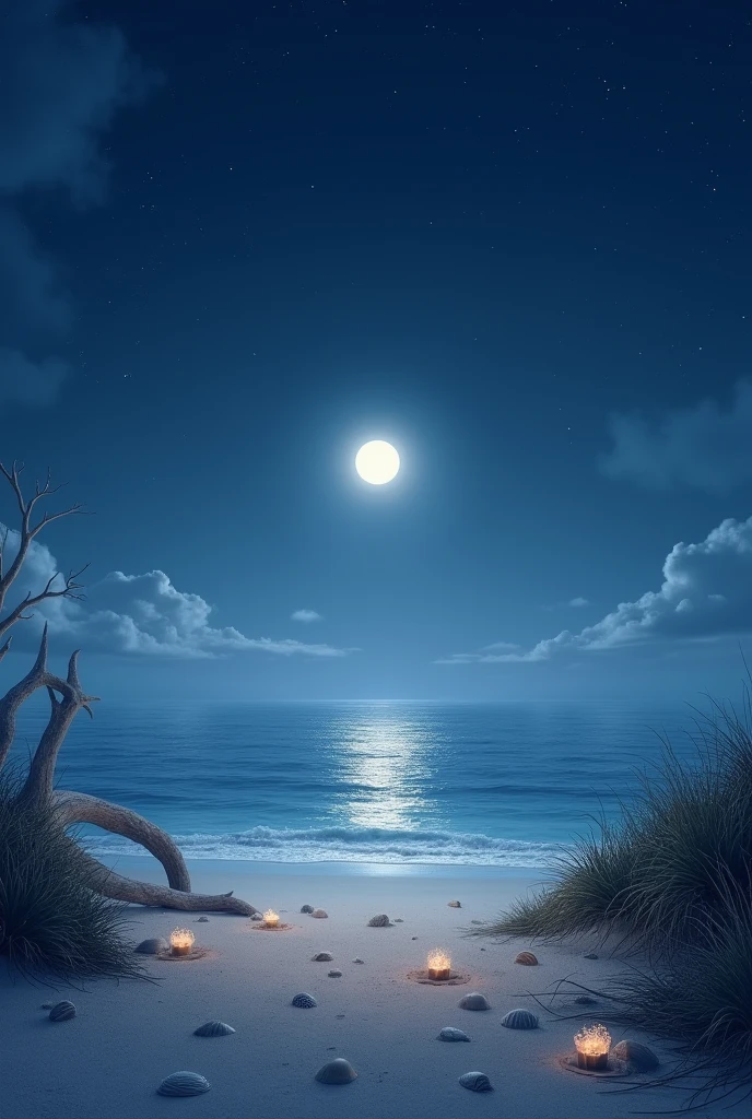 Beach view of sky night
