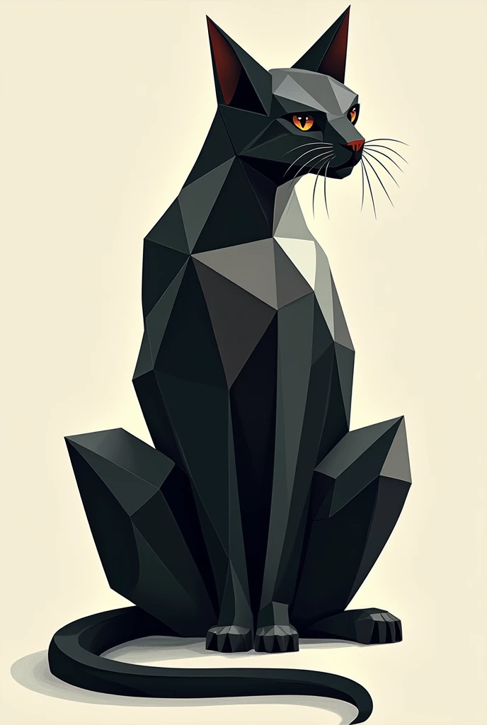 Cubism of cat