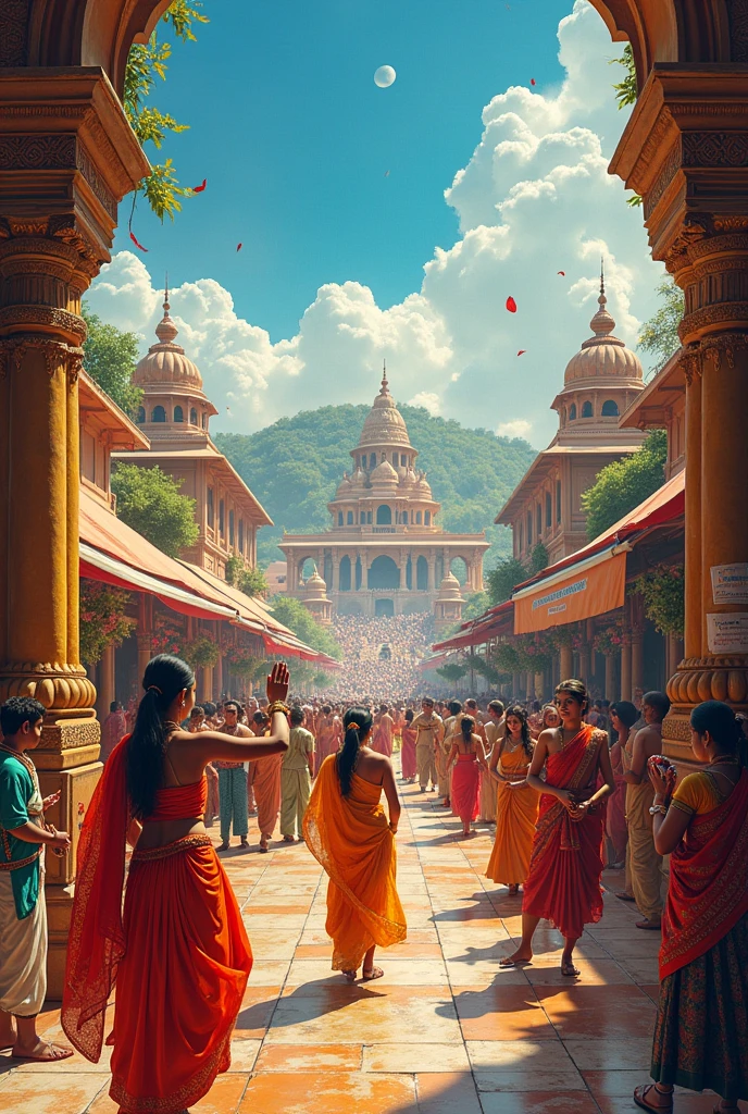 Indian culture with a rectangular image
