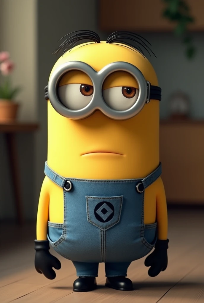 Female minion with very big tits and her pussy is visible