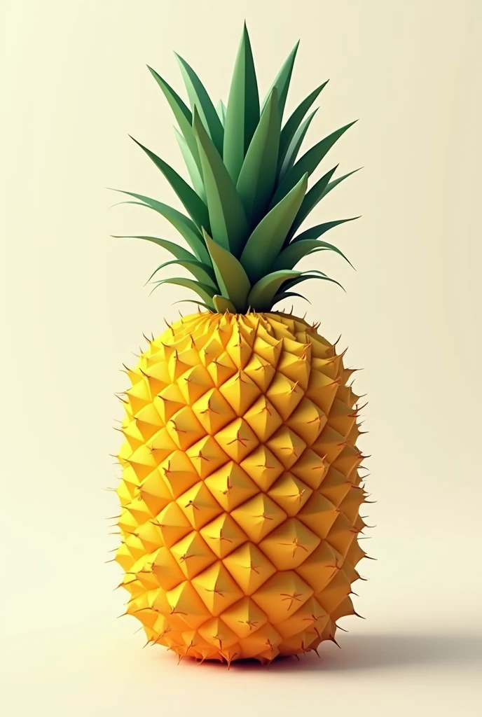 Think of the pineapple as a cylinder,Expand the surface to make a picture