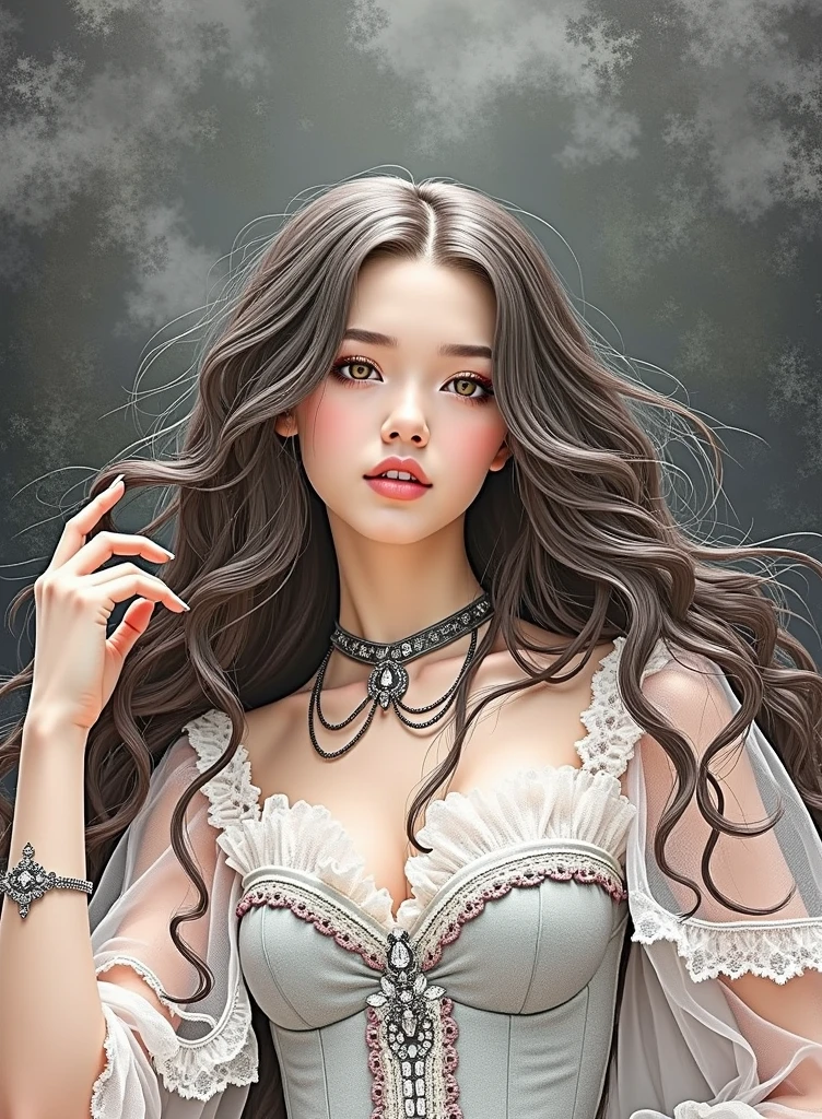 Long black hair girl,