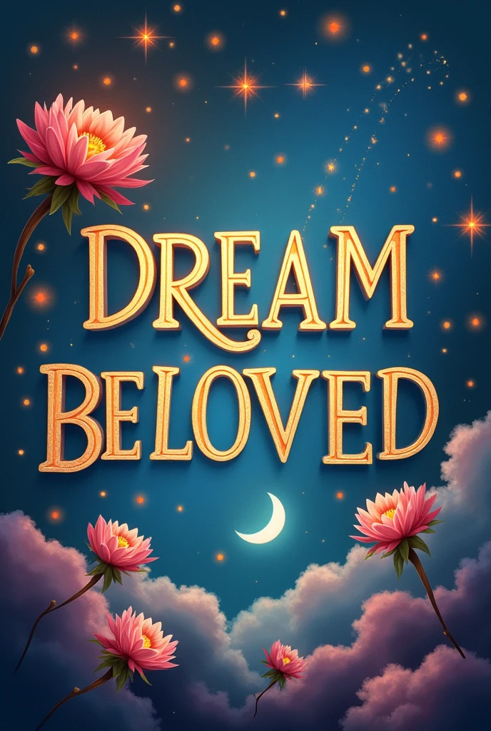 font Names and Elements: Name: Capitalize “Dream Beloved”, not with a stylish border. Embellishment: Add a small star or moon icon next to the name. Nameplate Design: Font: Dream Lover (Stylish Calligraphy) 
