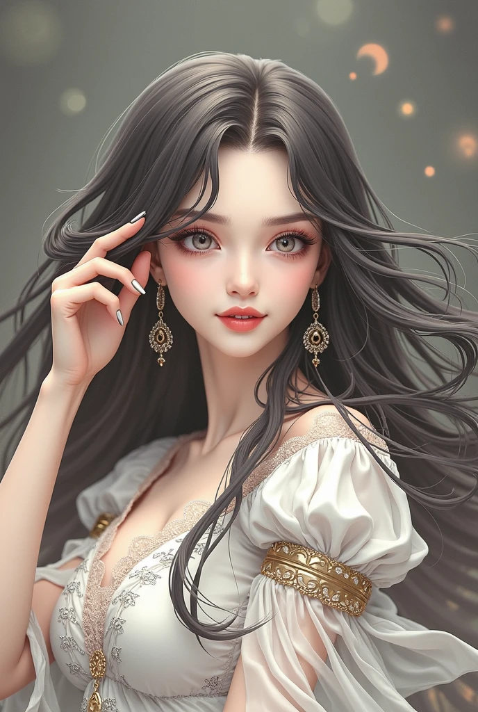 Long black hair girl,