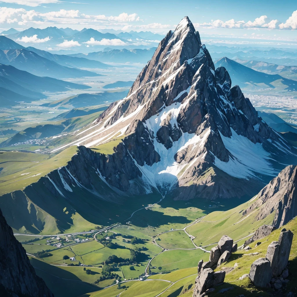 A mountain not far from the city