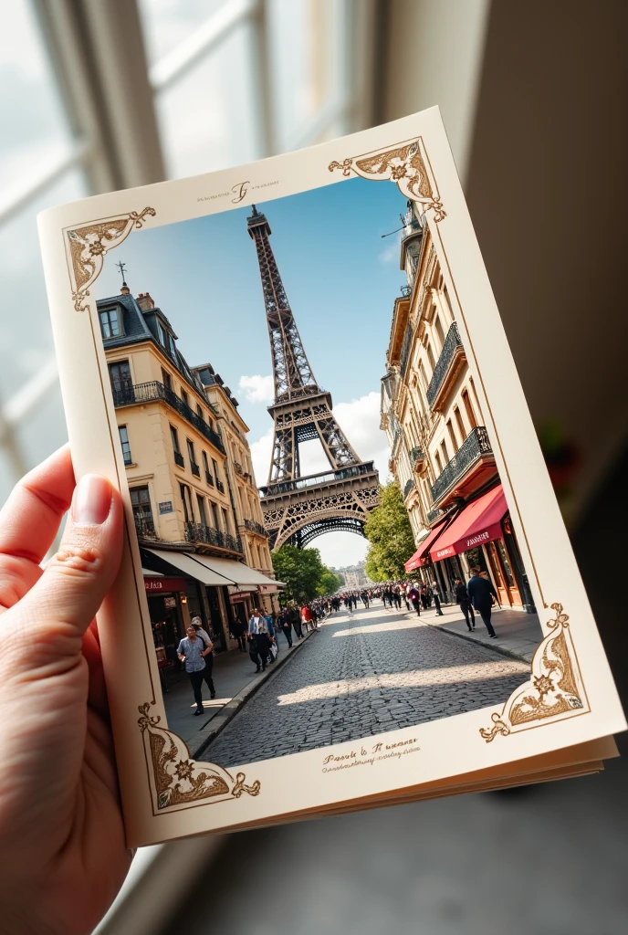 design ideas for brochure tourist spot in paris france