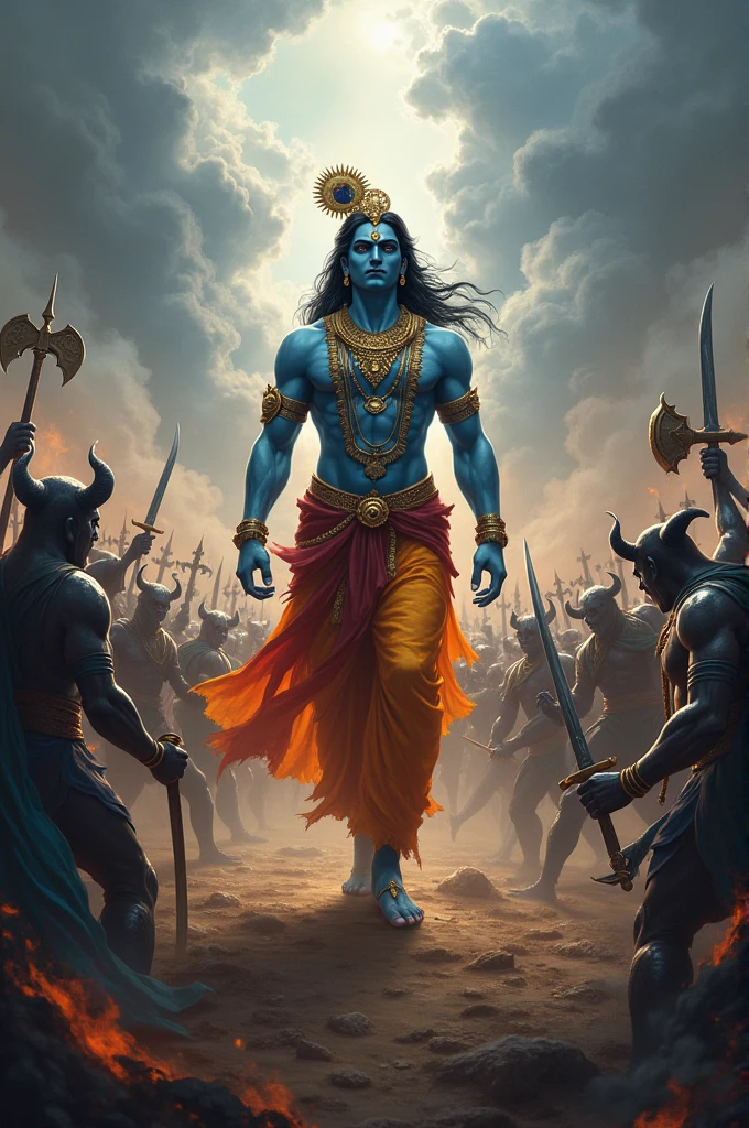 Krishna battle of Kans 