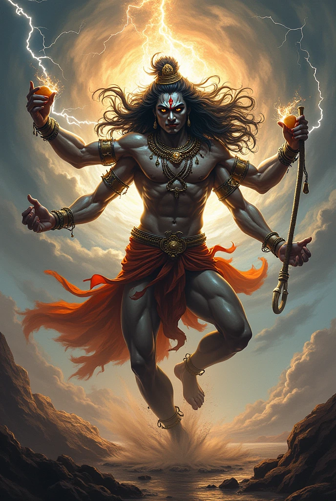 Lord rudra dancing agressively