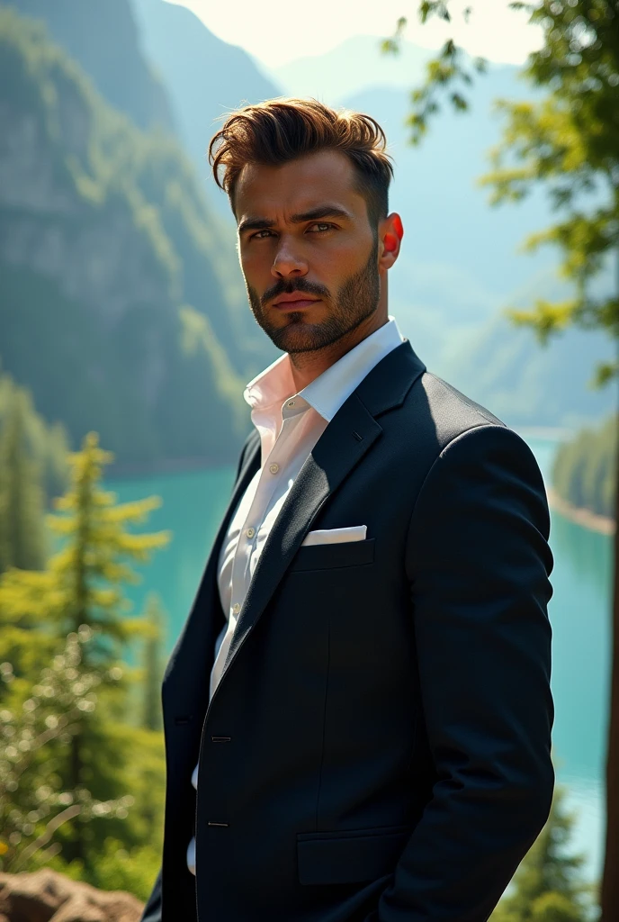 Handsome one man beautiful location