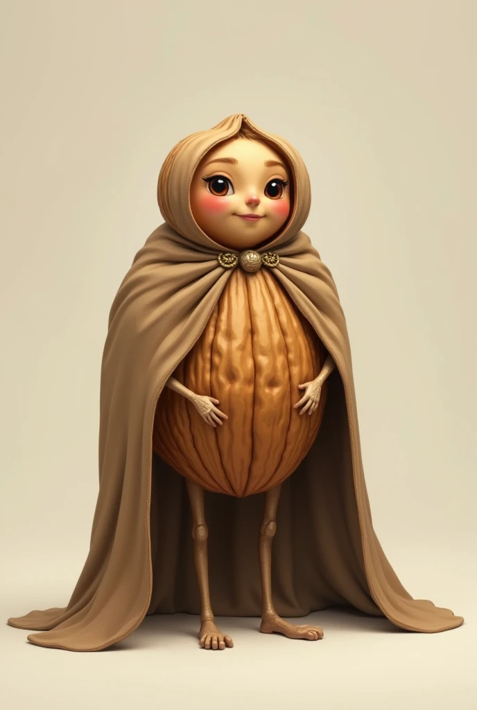 Walnut with a cape 
