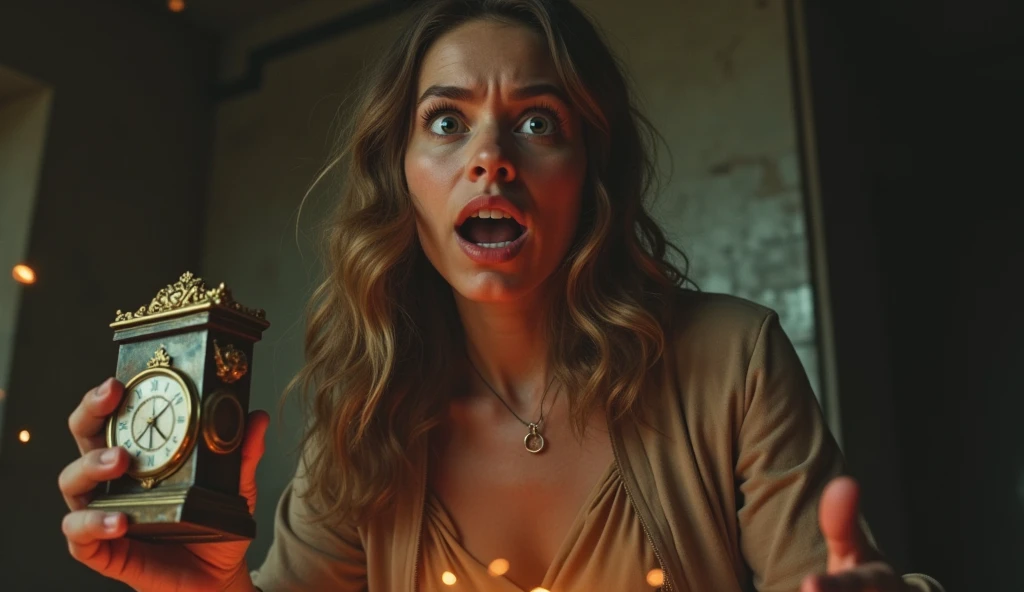 Time Travel PROOF?!" with a shocked face and an ancient artifact or futuristic gadget