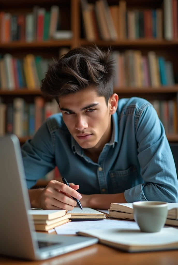 Photo of elisha a boy studying in university