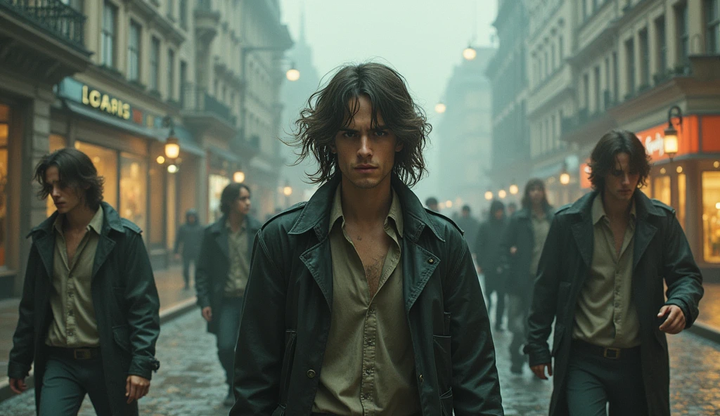 Caught in a Time Loop!" with a visual of a person trapped in different eras