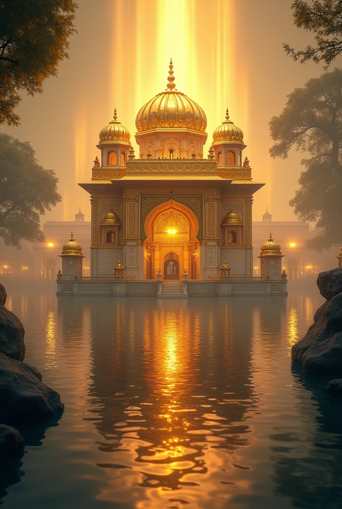 Golden tempel amritsir in with spritul aura