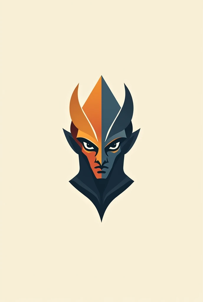 Horus, Osiris and Maximus from mythology or history fused and represented in a simple and minimalist logo