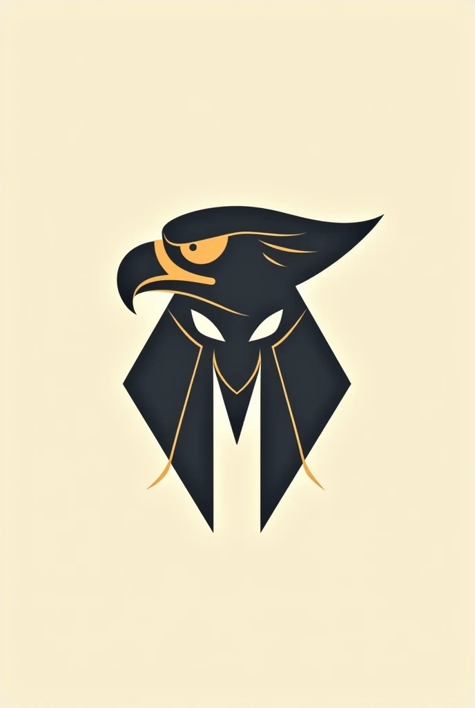 Horus, Osiris and Maximus from mythology or history fused and represented in a simple and minimalist logo