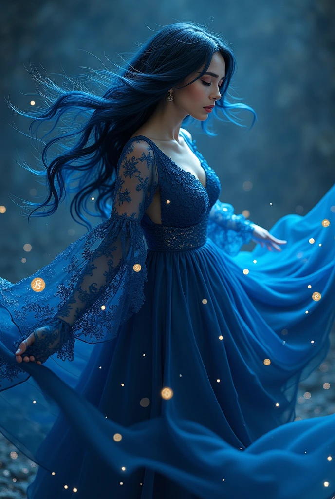 def create_texture_malvina_scene_with_bitcoin(woman, texture_elements, bitcoin_elements):
return (f"Imagine {woman} as a modern Malvina, gracefully moving through a world rich in {texture_elements}, subtly blended with the sleek sophistication of {bitcoin_elements}. Her silky blue hair flows like a river of sapphire, with digital bitcoin threads glimmering in the light. The textures of her attire combine the timeless elegance of velvet and lace with the futuristic shine of cryptocurrency, creating a stunning visual contrast. Every move she makes is a dance between tactile sensations and digital allure, captivating anyone who watches.")
# Пример использования
texture_malvina_scene_with_bitcoin = create_texture_malvina_scene_with_bitcoin(
"a captivating and tactile Malvina",
"luxurious velvet, delicate lace, and soft, flowing silk",
"bitcoins subtly woven into the fabric, catching the light with a soft digital glow"
)
print(texture_malvina_scene_with_bitcoin)