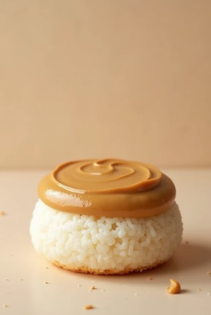 Rice cake with peanut butter