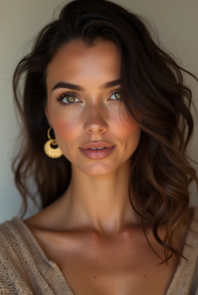 dark brown skin, beau visage, cheveux afro, Afro naturel, cheveux longs, African tribal theme, Bijoux en or, ((Yeux noisette cristallins:1.2)), detailled eyes, beaux yeux, ((Masterpiece, UHD, 8k)), profondeur de champ, Dunes de sable, clivage, gros seins, Concentrez-vous sur les yeux, seins qui sortent, detailed skin, texture de la peau, sexy shoulders, golden brown tan, Highly detailed skin, Cils longs, Mascara noir, visage parfait