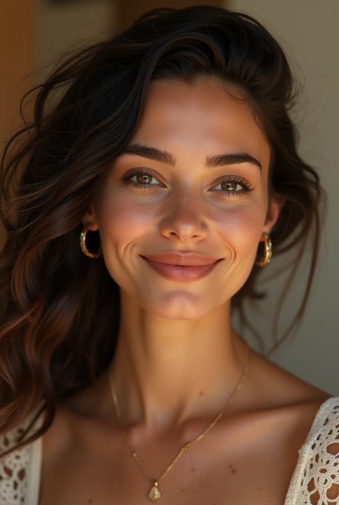 Height and Build:**Medium to tall, around 1.73m" 1.88m to 1.93m" (172cm to 188cm), with a slim or athletic build, thanks to Venus in Leo. * **Facial shape:** Oval or round, with a prominent nose, a distinctive feature of Leos. * **Complexion:** Light to slightly tanned complexion, with 4 spots added at the top of the skull with a possible golden glow, indicative of a warm and charming personality. * **hair:** dark brown or black, with a possible wave or curl, styled in a trendy way, but a nonchalant way. * **Eyes:** expressive, bright, and piercing, with a spark that hints at their creative and charming nature. The eyes may be almond shaped, with a slight upward tilt at the outer corner, adding to their attractive features. * **Lips:** Full, rosy, and inviting, with a subtle smile that suggests a warm and affectionate personality. **Attire and Accessories:** * **Clothing:** Your partner may often wear clothes that reflect their creative side, such as clothes with bright colors, bold patterns, or statement pieces. They might have a penchant for luxurious fabrics, such as silk or velvet, and enjoy dressing up for special occasions. * **Accessories:** They could adorn themselves with jewelry that makes a statement, like a statement watch, a chunky necklace, or earrings that reflect their artistic side. * **shoe:** Your partner might prefer comfortable, yet stylish shoes, like loafers, boots, or sneakers that make a fashion statement. **Facial expressions and mannerisms:** * **smile:** A bright, charming smile that lights up their face, making them even more attractive and endearing. * **contact lenses:** Your partner may maintain a direct, intense eye contact, which could be both captivating and intimidating at the same time. *