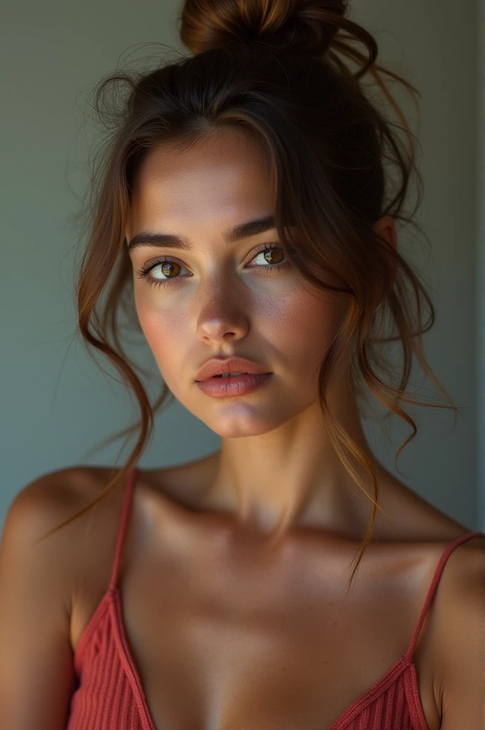 Sexy girl girl with buzzing her head