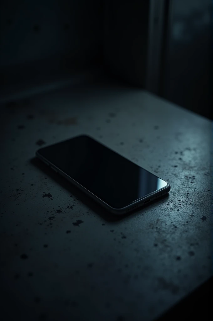 a locked phone in a dark place