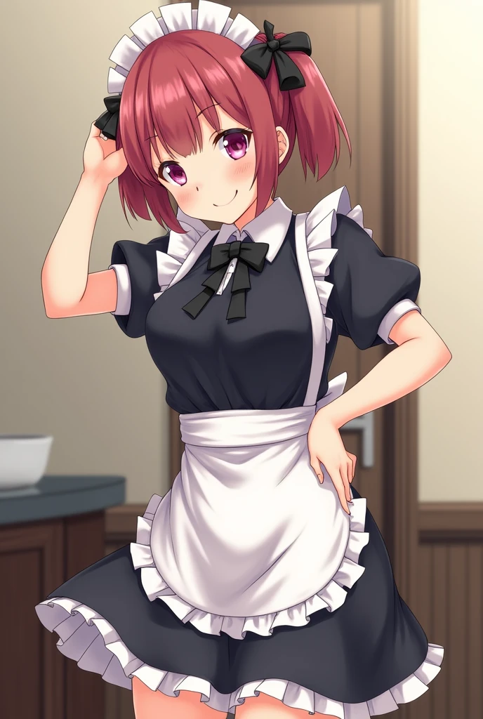 masterpiece,High resolution,Highest quality,8k(Detective Conan,ai haibara) (,,Flat Chest,Short,Red Hair,short hair) ((Maid clothes))crouching,From below,Ahegao,cumming,NSFW,x-ray cloths,leaking cum,cum on cloths,topless,breast out,cum on chest,wet mouth,crying,virgin,bent over,steamy,cum puddle