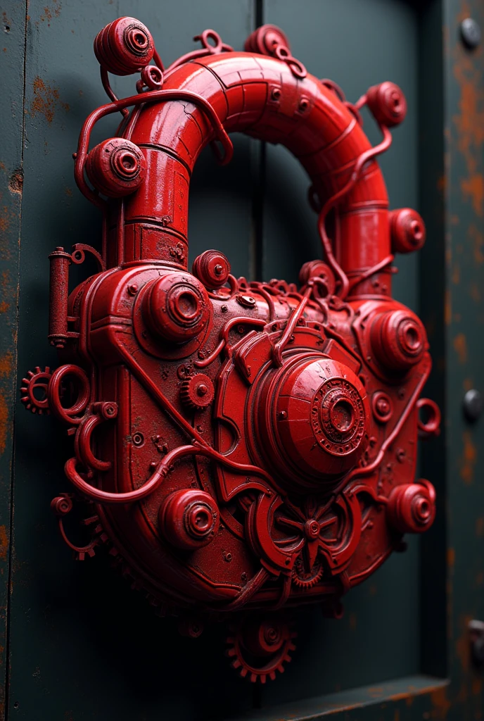 red color lock