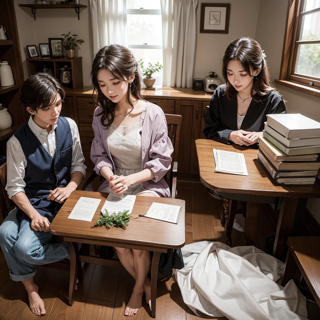 A small family setting where a new daughter-in-law comes to her in-laws' house. his god, A fun and jolly person, this is the first time they get it.