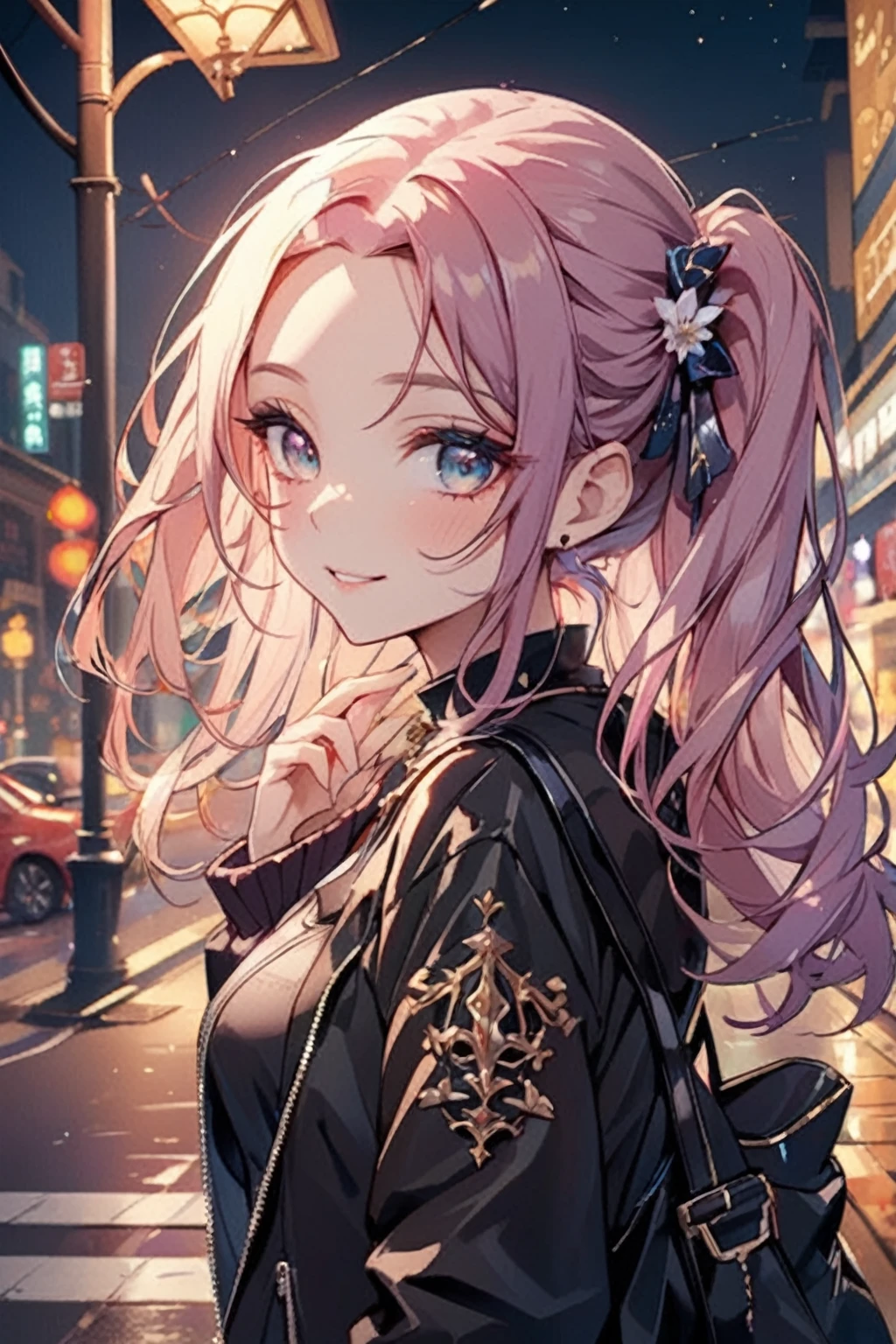 8K,high res,Skin details, Beautiful facial features, Exquisite makeup, Exquisite eyes, Eye detail,smile